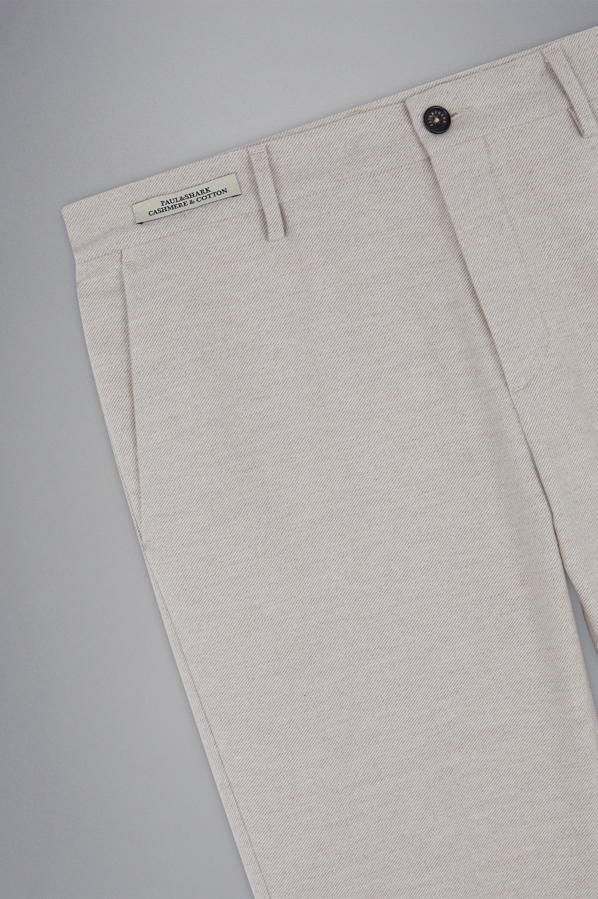 CASHMERE AND COTTON CHINO TROUSERS - 5