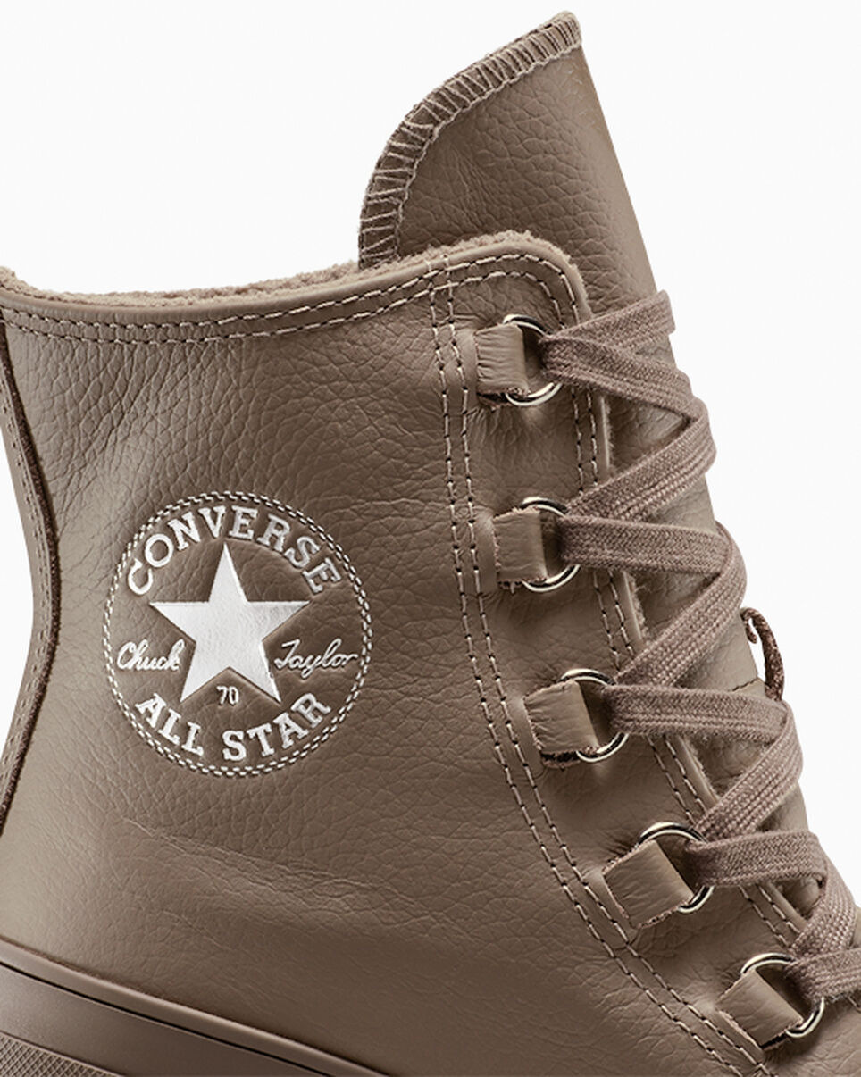 Chuck 70 De Luxe Heel Platform Leather - 10