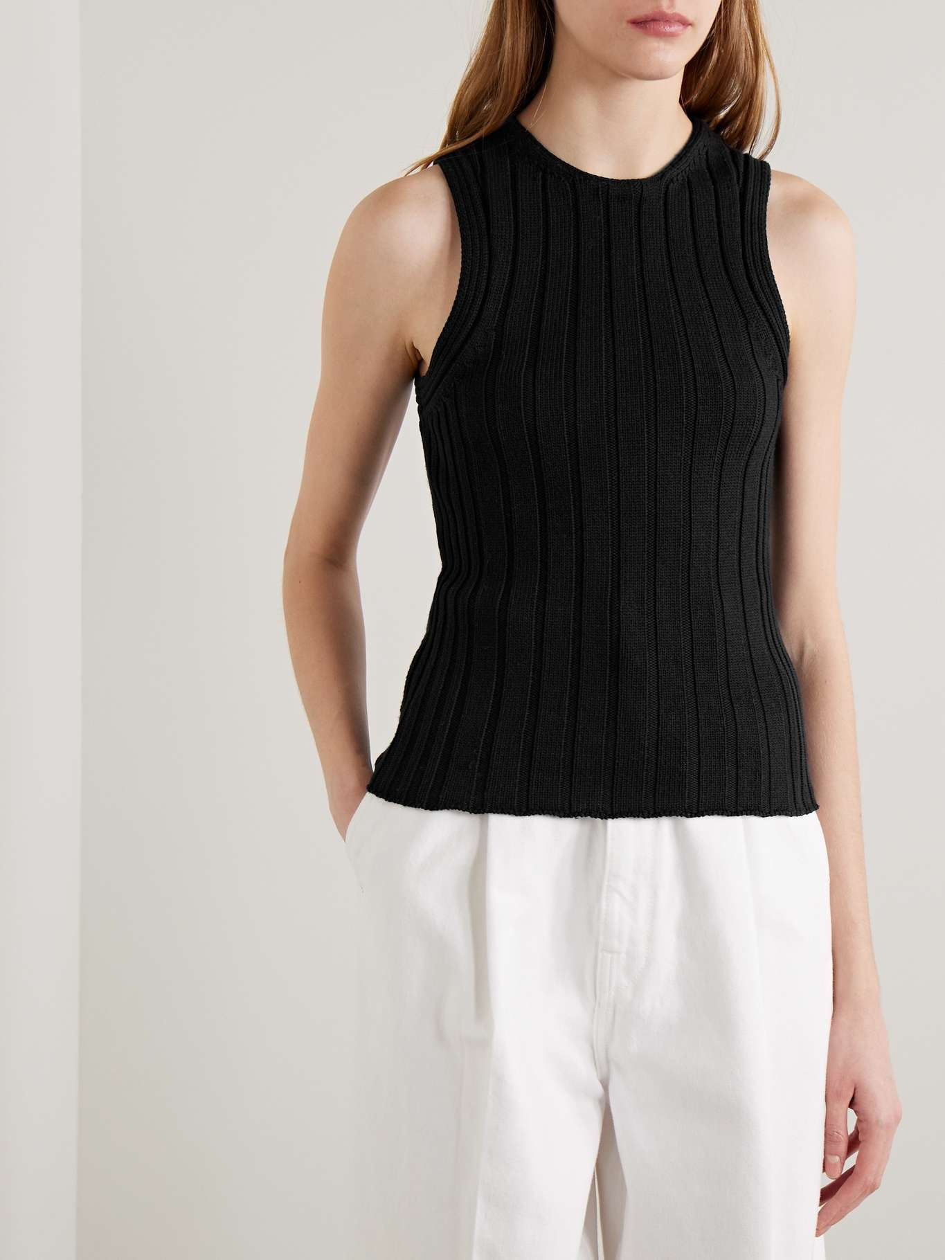 Manu ribbed cotton-blend tank - 3