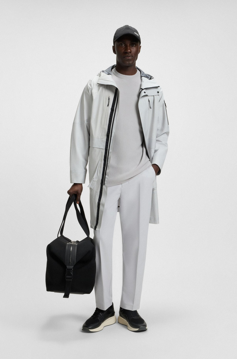 BOSS RIB-KNIT SWEATER WITH LOGO DETAIL outlook