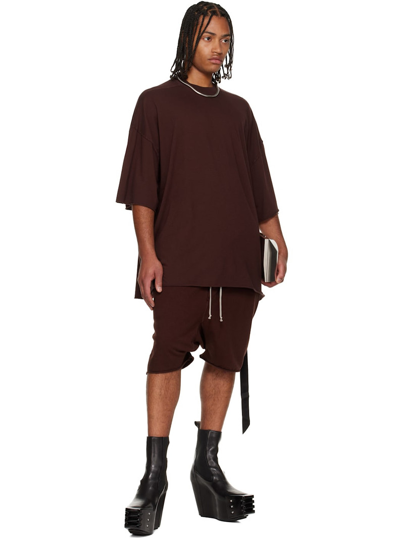 Rick Owens DRKSHDW Burgundy Concordians Tommy T-shirt outlook