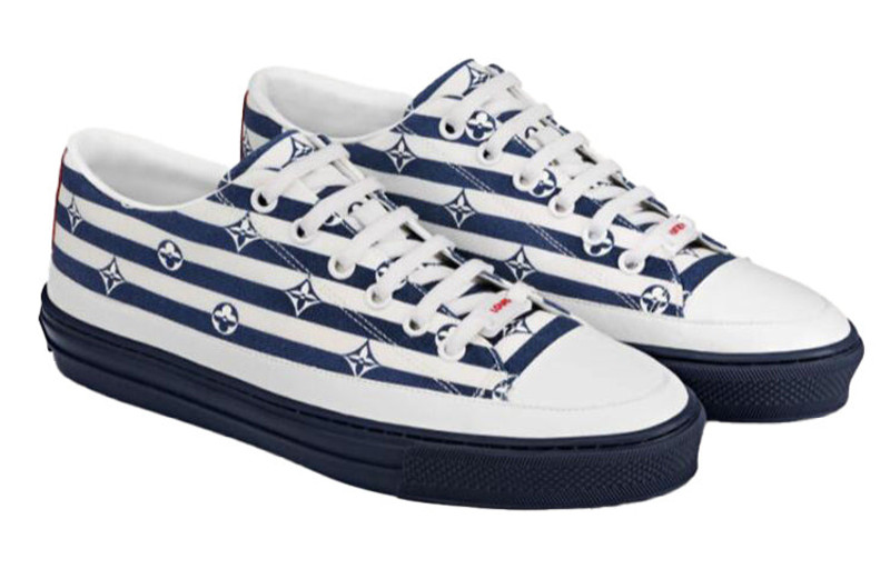 Louis Vuitton (WMNS) LOUIS VUITTON Stellar Sneakers 'White Navy' 1A7U57 outlook