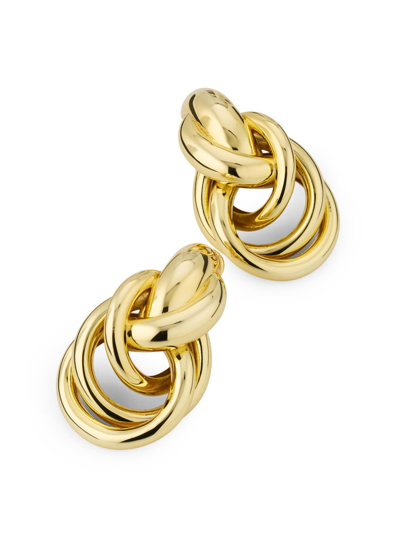 Women's Genevieve 14K-Gold-Plated Knot Stud Earrings - Gold 3