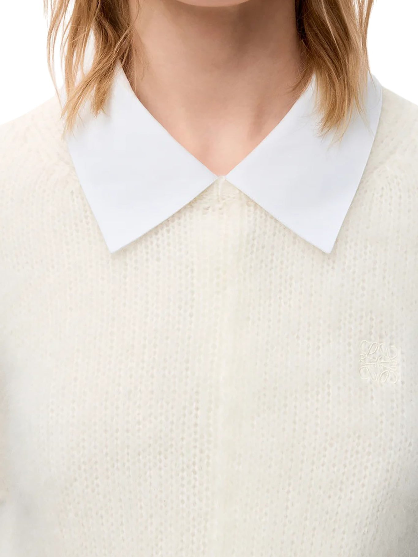 MOHAIR BLEND SHORT-SLEEVED SWEATER - 5