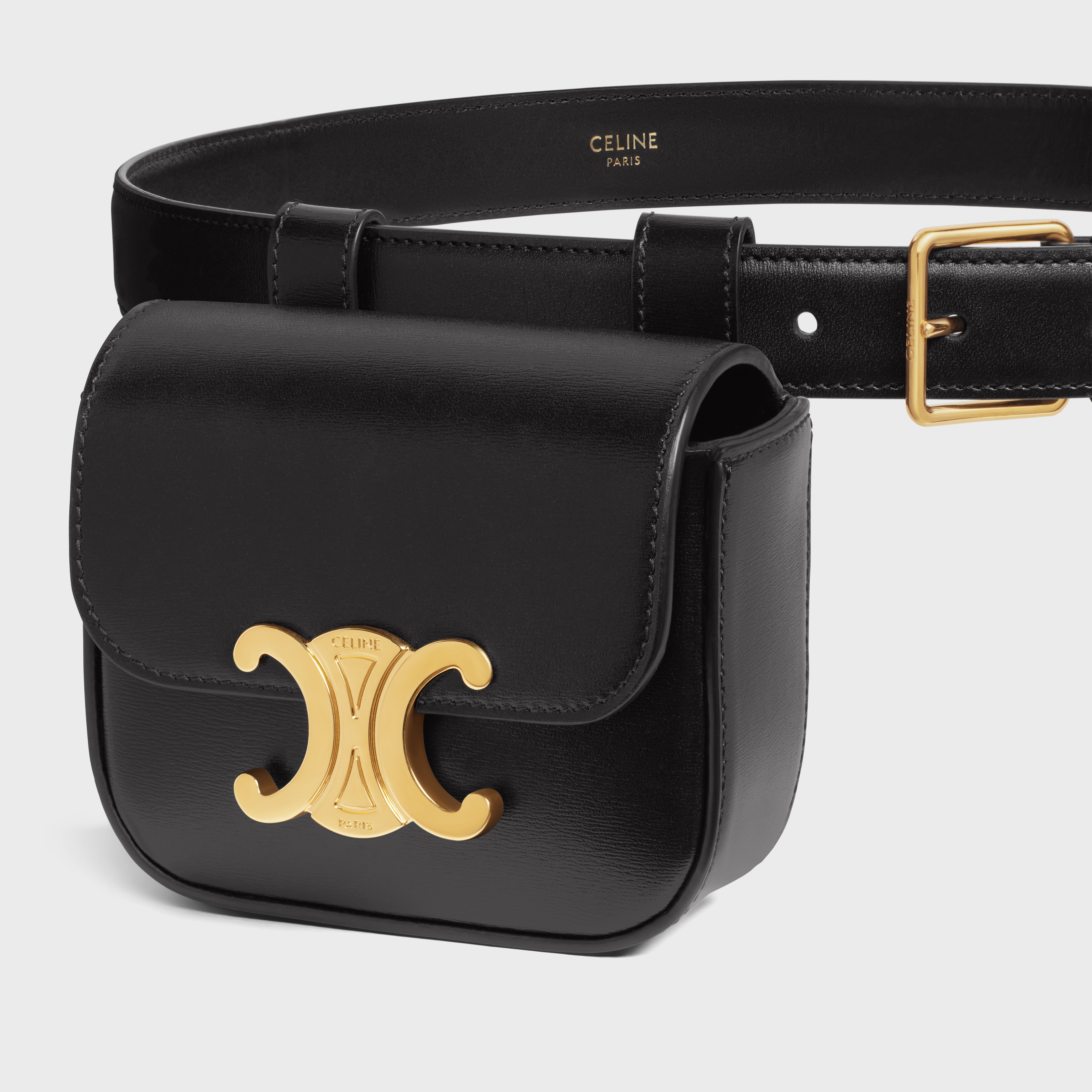 BELT BAG TRIOMPHE BELT in SHINY CALFSKIN - 4