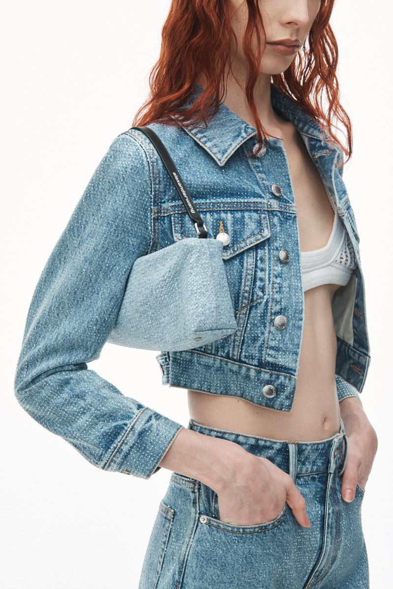 Heiress Flex Denim Trompe-L'oeil Bag With Crystal Hotfix 5