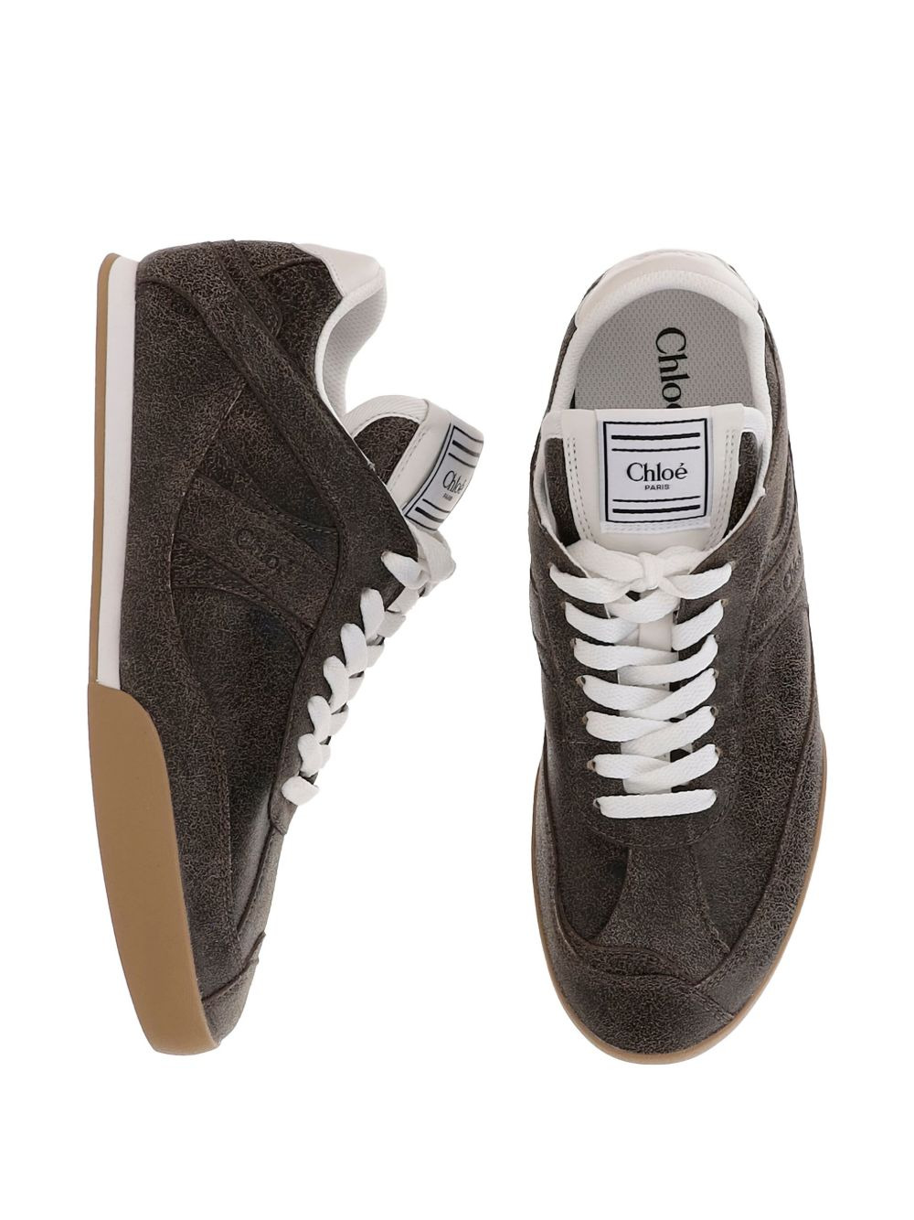 panelled sneakers - 4