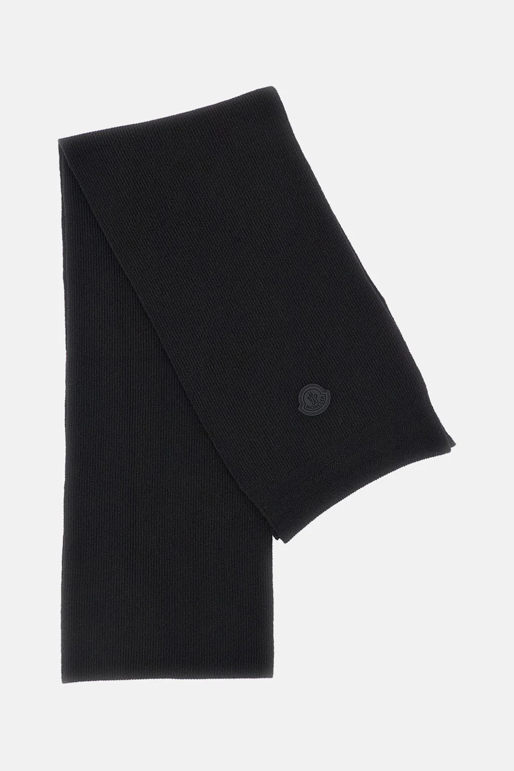 RIB KNIT WOOL SCARF - 1