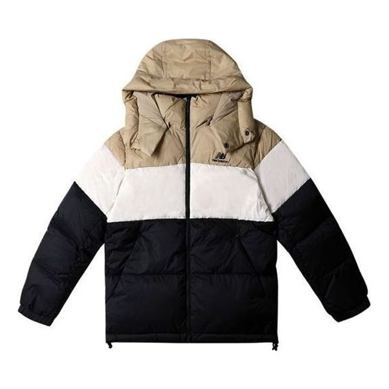 New Balance Winter Two Sides Down Jacket 'Beige White Black' NPA43013-BK - 1
