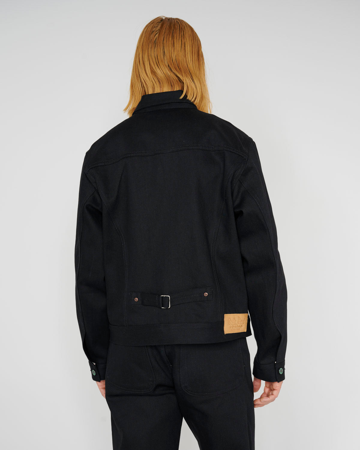 Trucker Jacket 13.2oz Selvedge Denim - Solid Black - 8