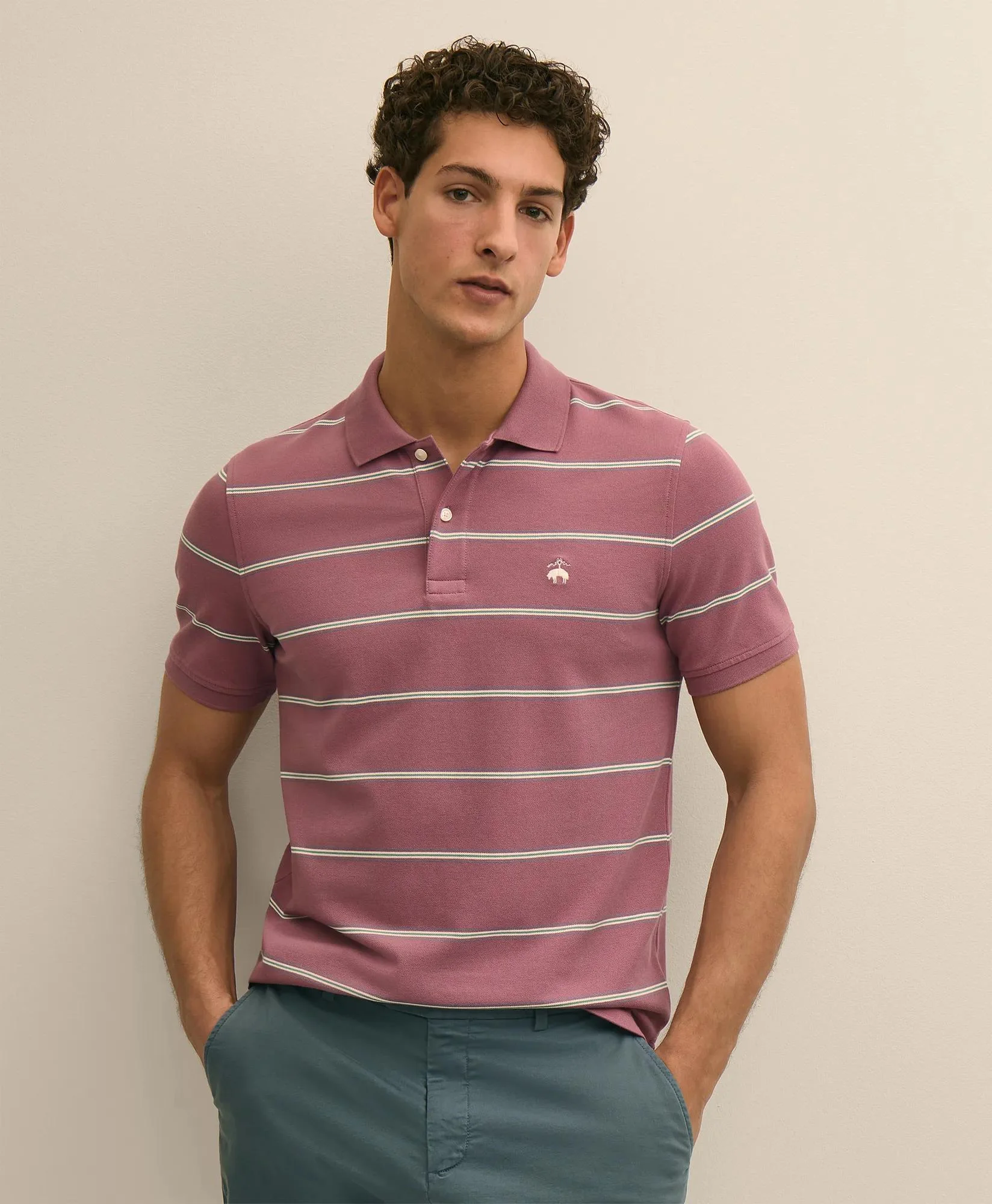 Golden Fleece® Stretch Supima® Cotton Short-Sleeve Polo - 1