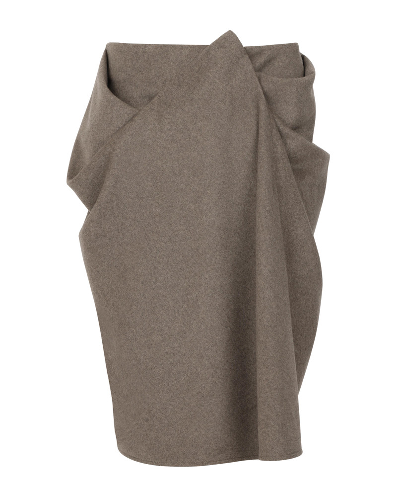 CREASE SKIRT OCHRE 6