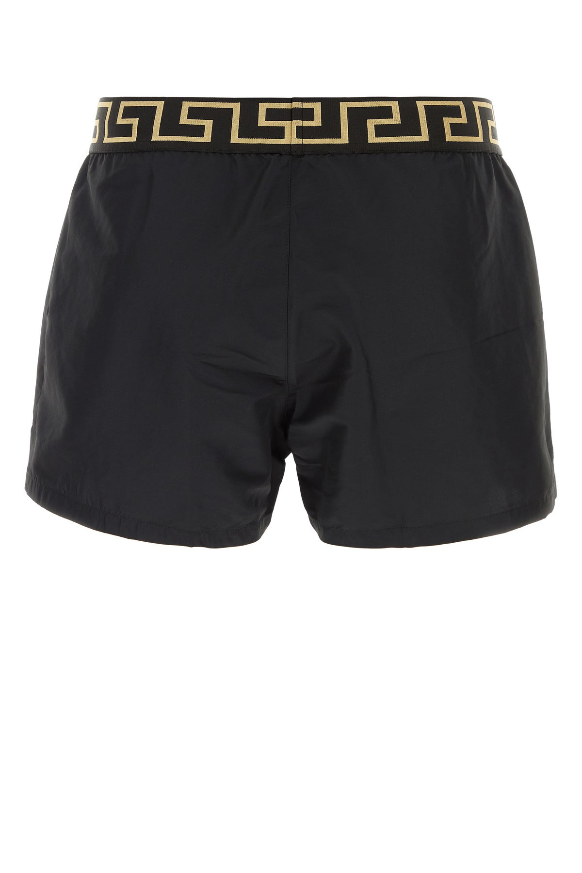 Black polyester swimming shorts - 2