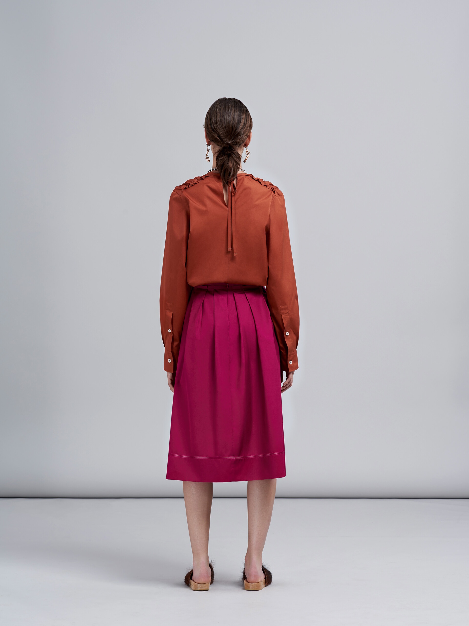 COTTON POPLIN SKIRT - 3