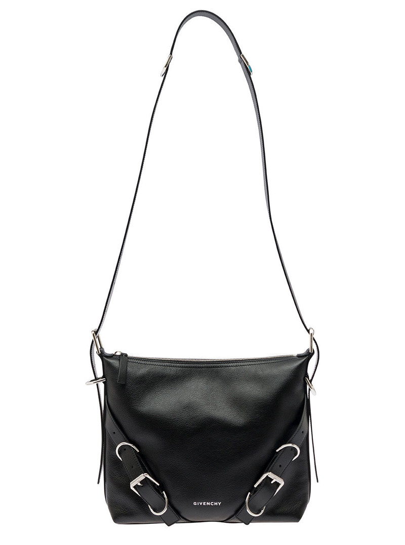 Givenchy Men 'Voyou' White Crossbody Bag With Logo And Buckle Detail In Leather Man - 1