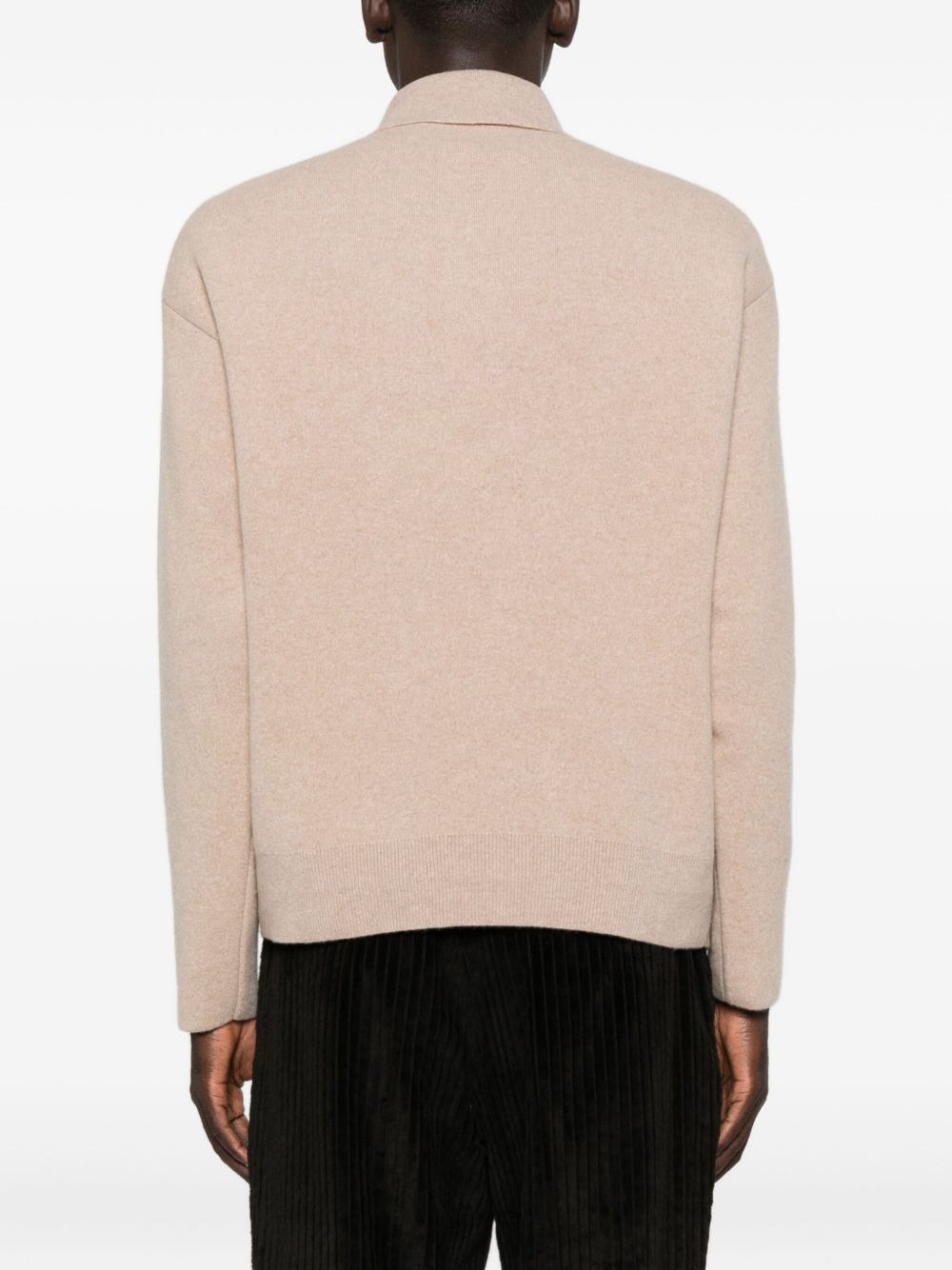 buttoned polo-neck sweater - 4