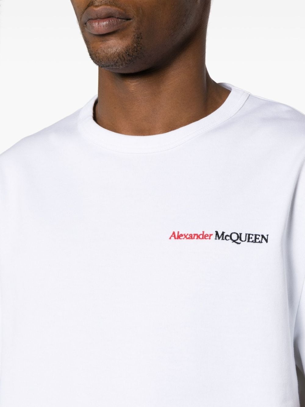 embroidered-logo cotton T-shirt - 5