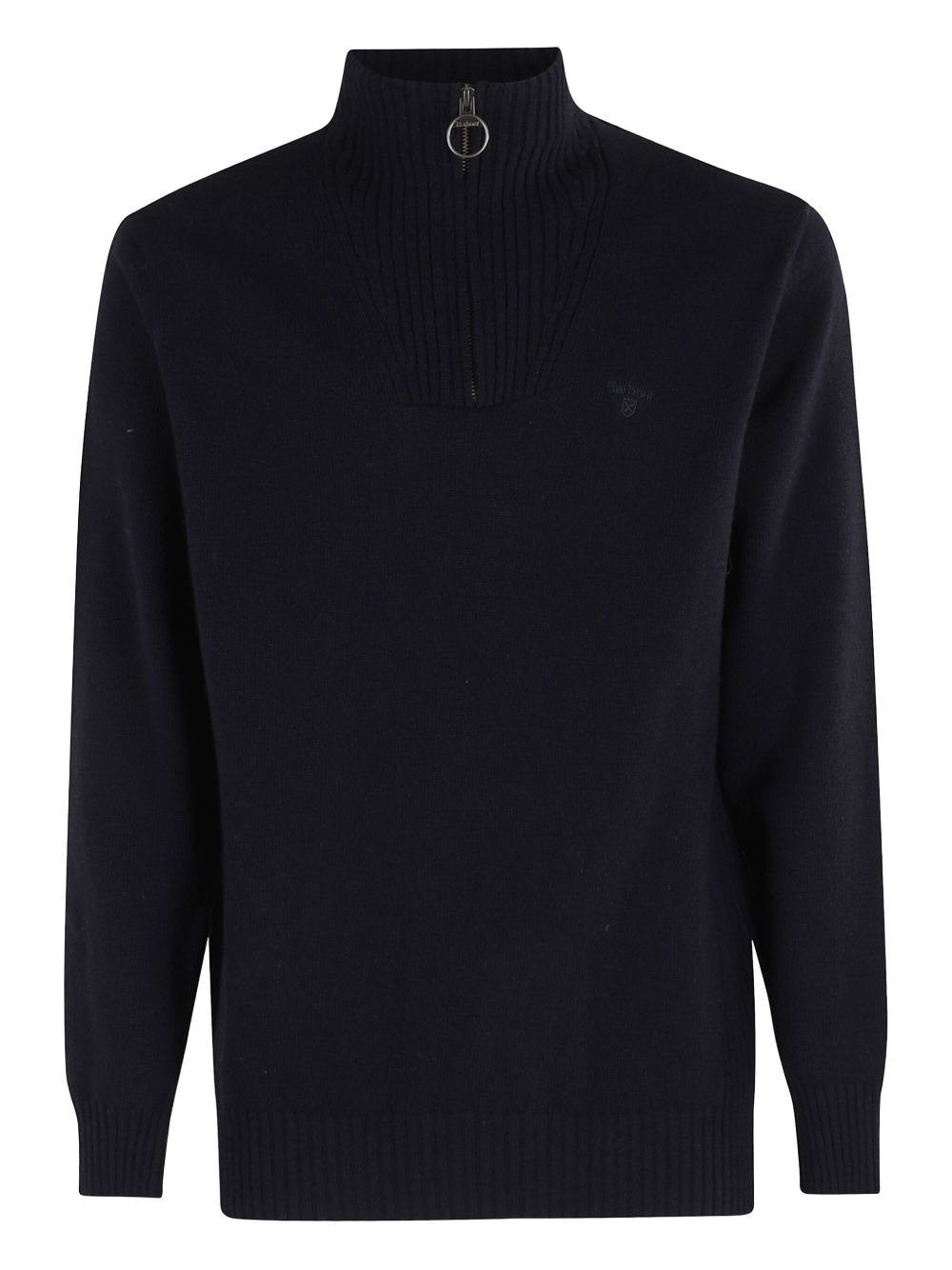 embroidered-logo sweater - 1