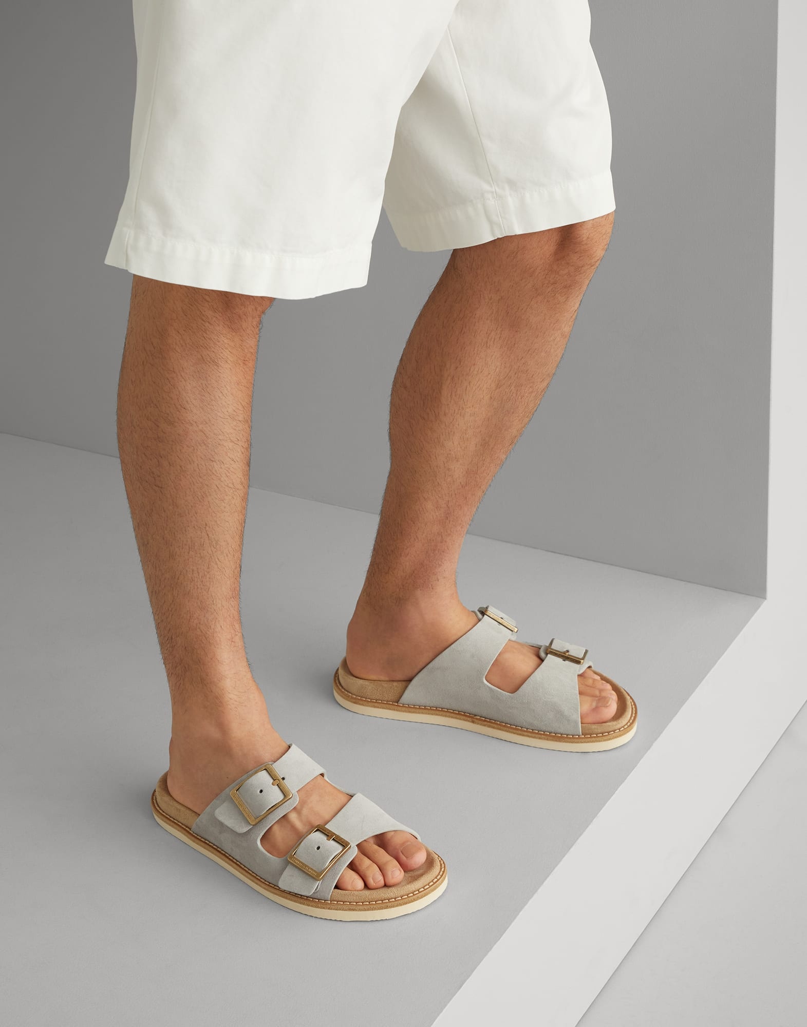 Washed suede urban slides - 4
