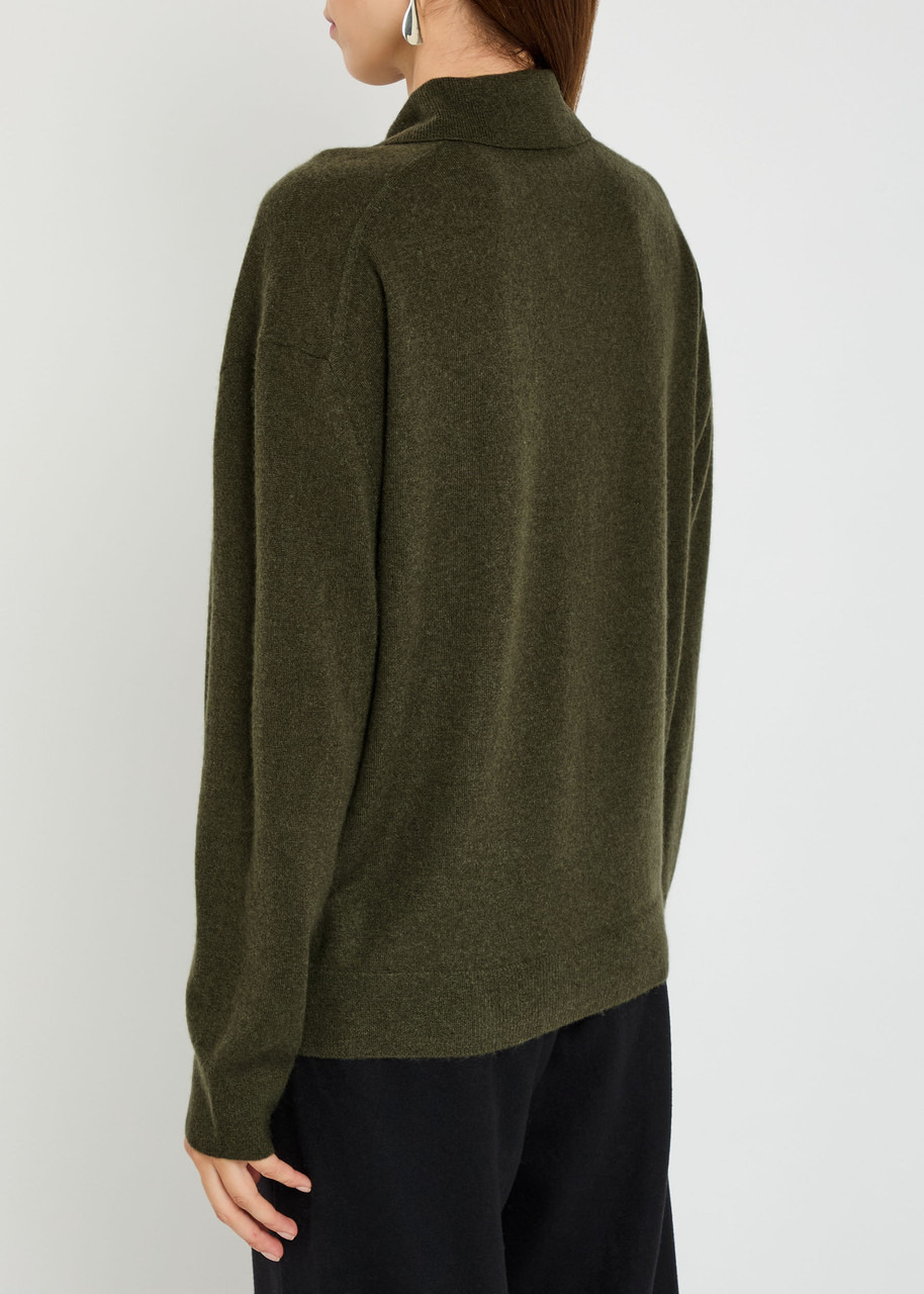 Vince Cashmere and Silk-blend Polo Jumper - 3