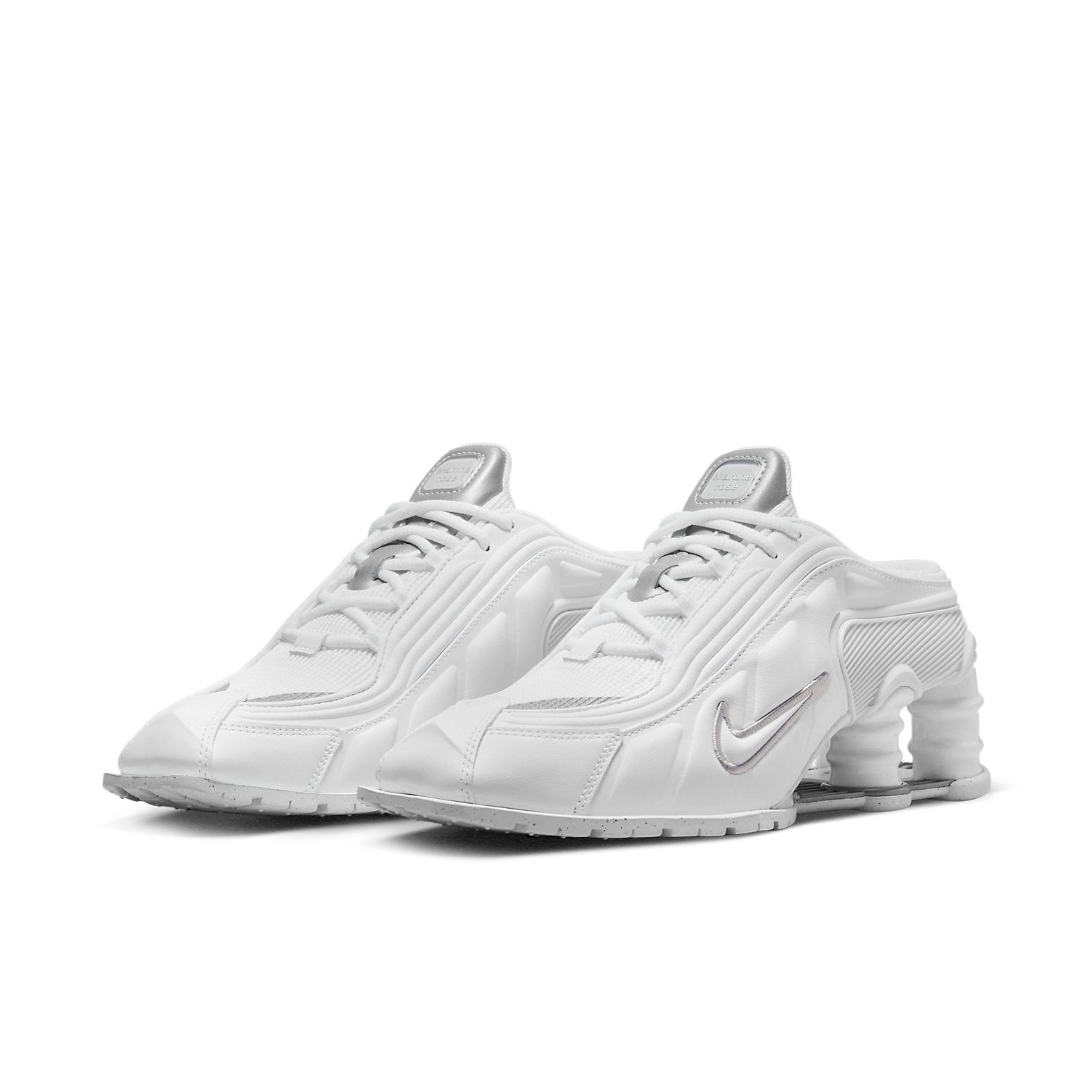 (WMNS) Nike Martine Rose x Shox Mule MR4 'White Metallic Silver' DQ2401-100 - 3