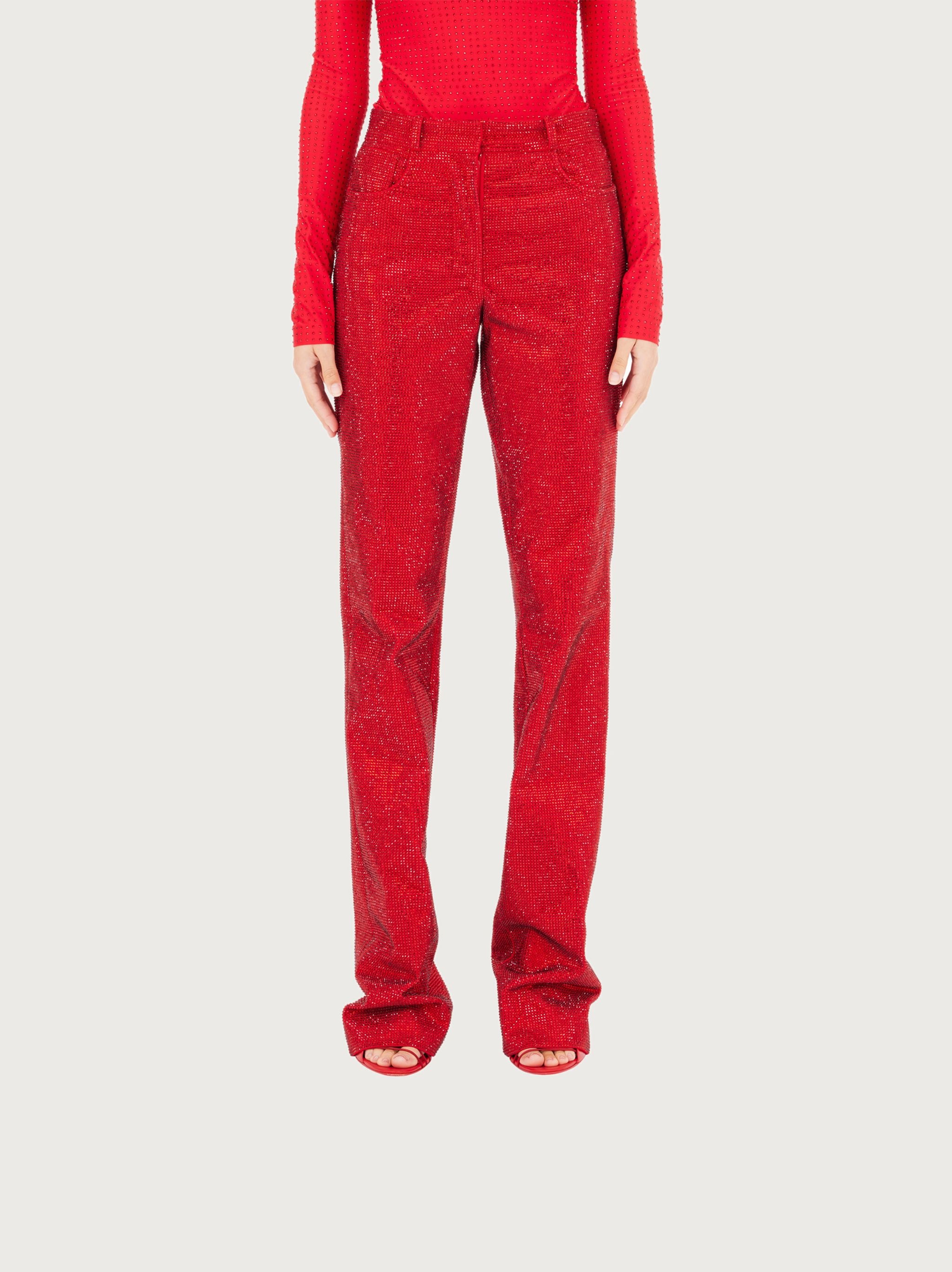 Crystal embellished 5 pockets trouser - 2