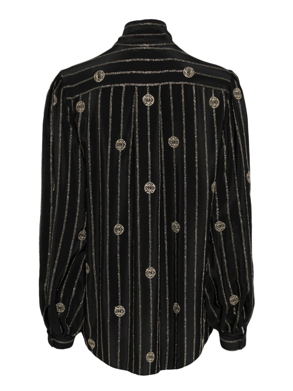 metallic pinstripe shirt - 2