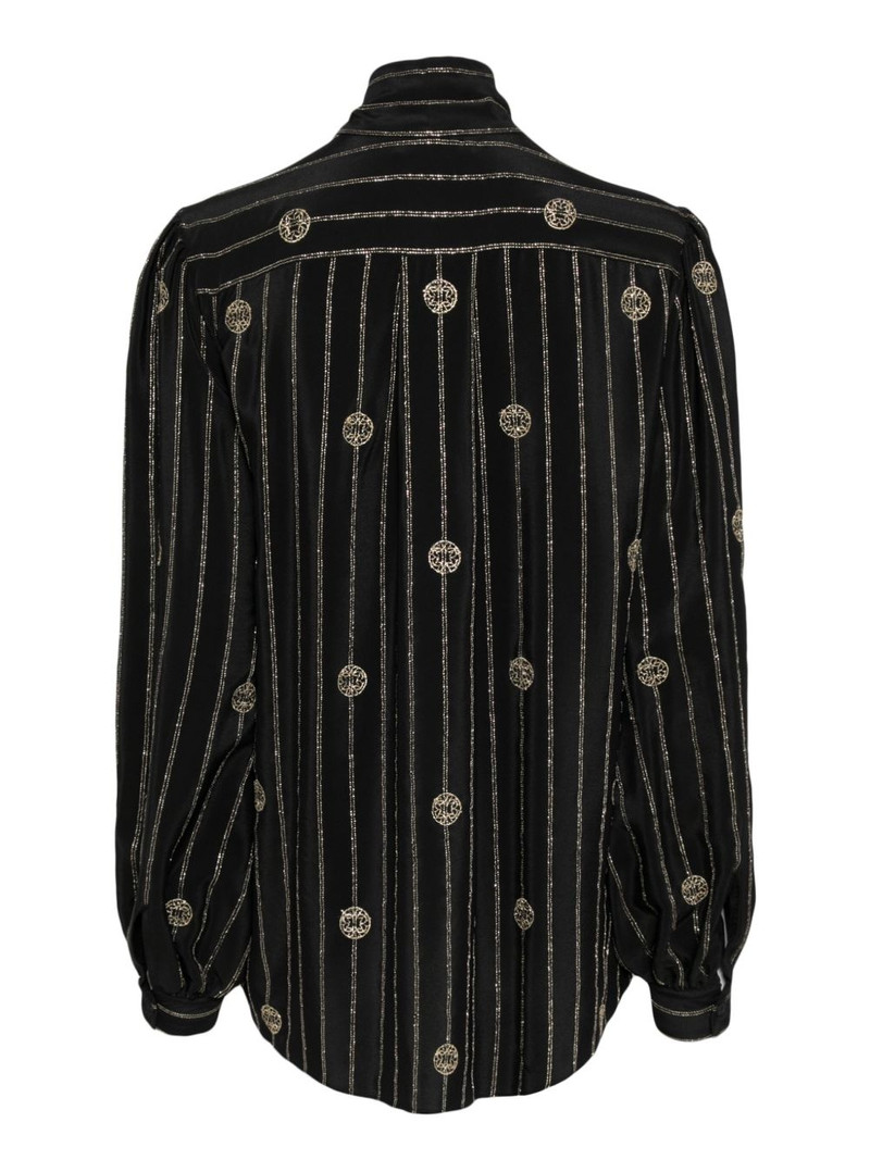 ELIE SAAB metallic pinstripe shirt outlook