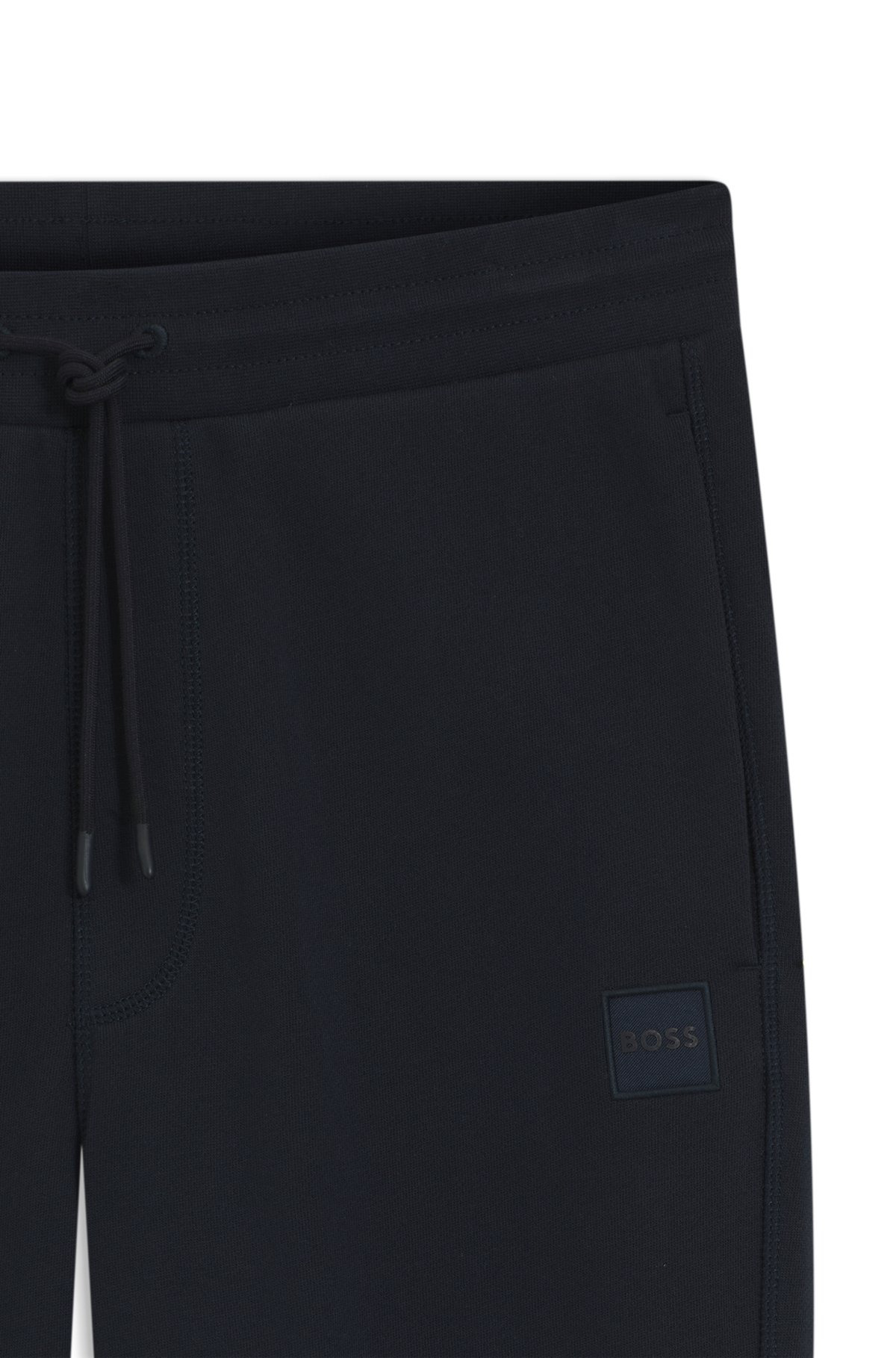 COTTON-TERRY TRACKSUIT BOTTOMS WITH LOGO PATCH - 6