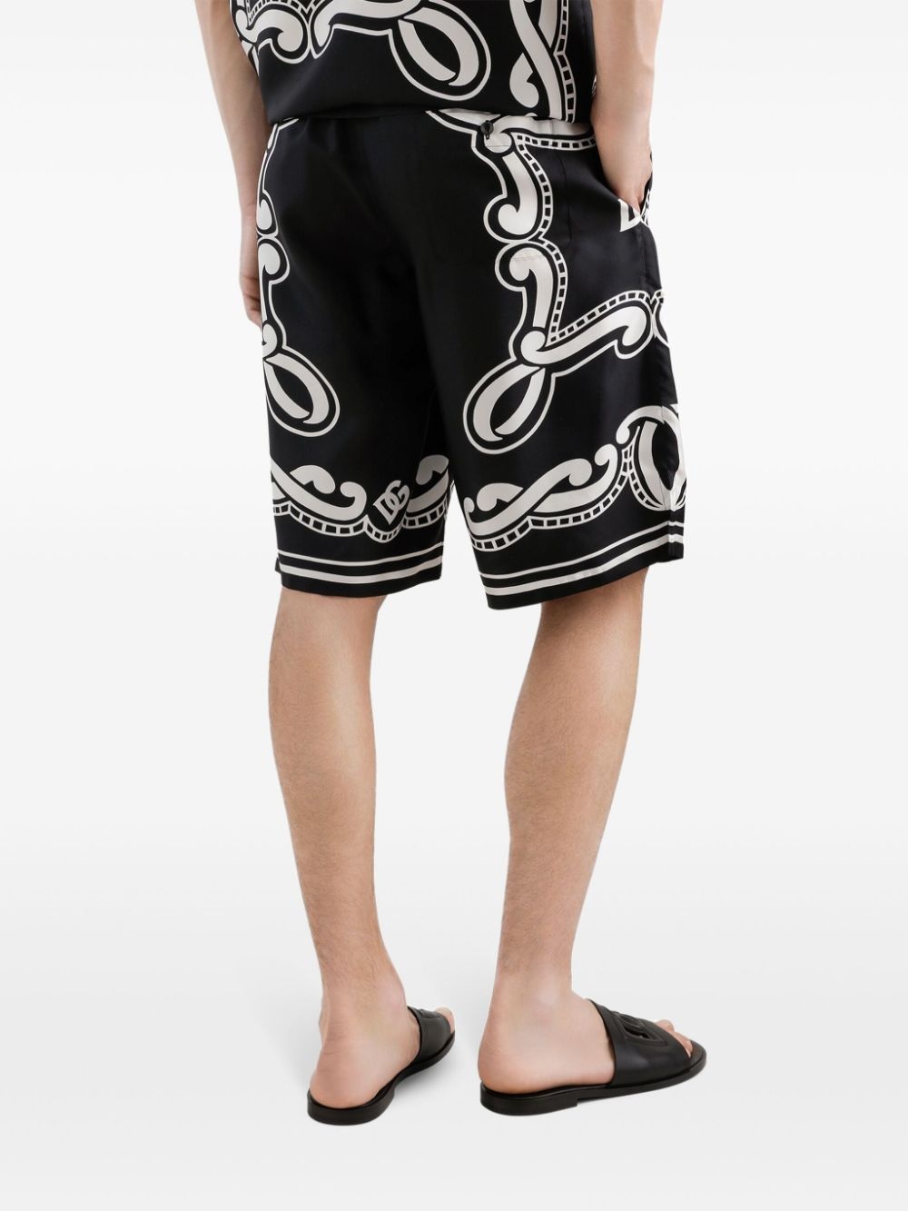 bandana-print shorts - 5
