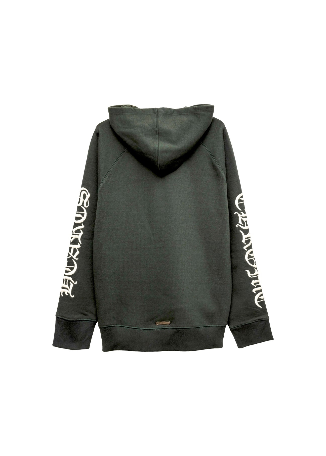 Chrome Hearts CH Forest Green Stitched Script Hoodie - 2