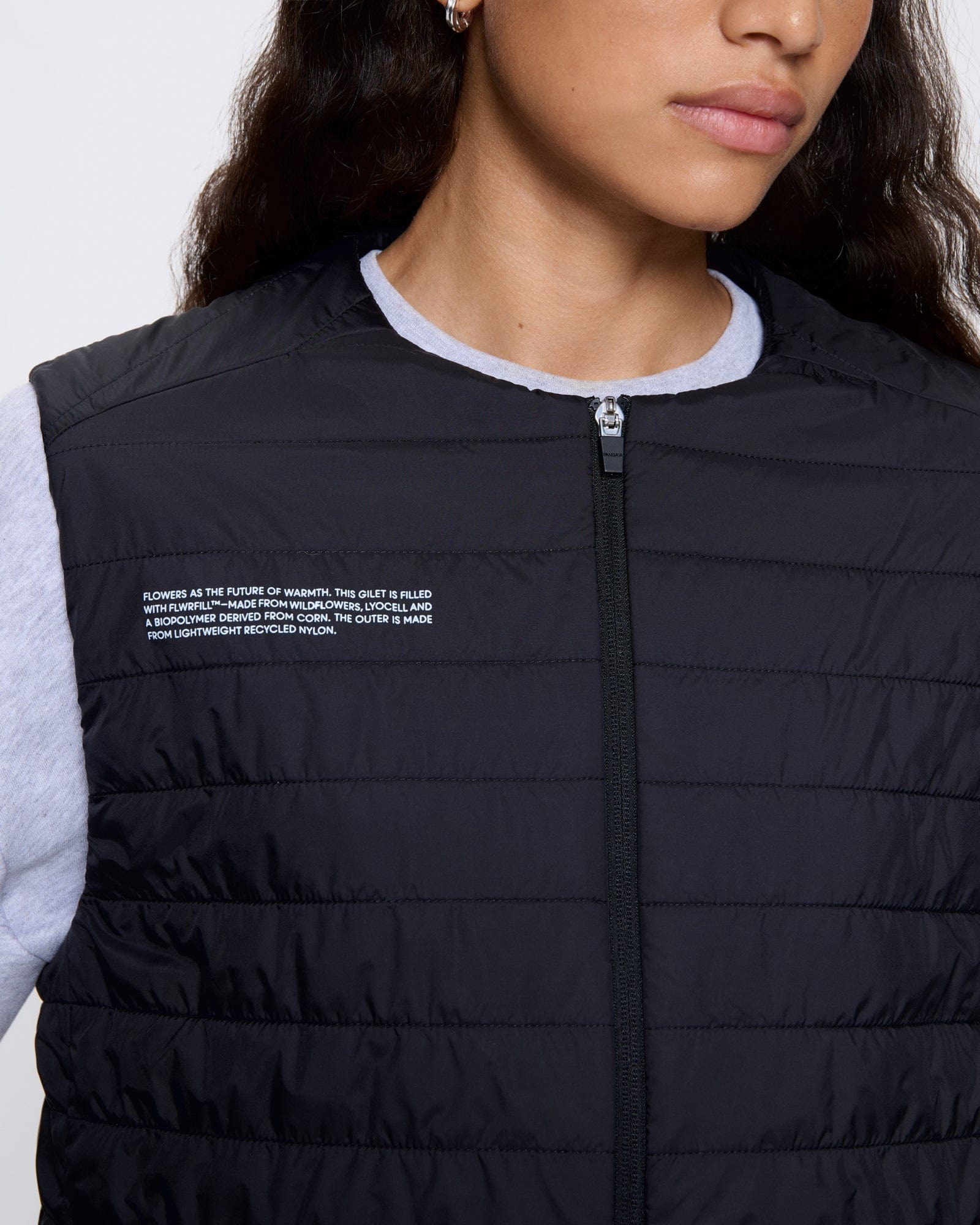 Womens Flower-Warmth Lite Gilet - Black - 4