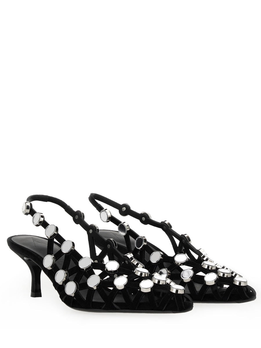 The Attico Women Slingback "Grid" - 2