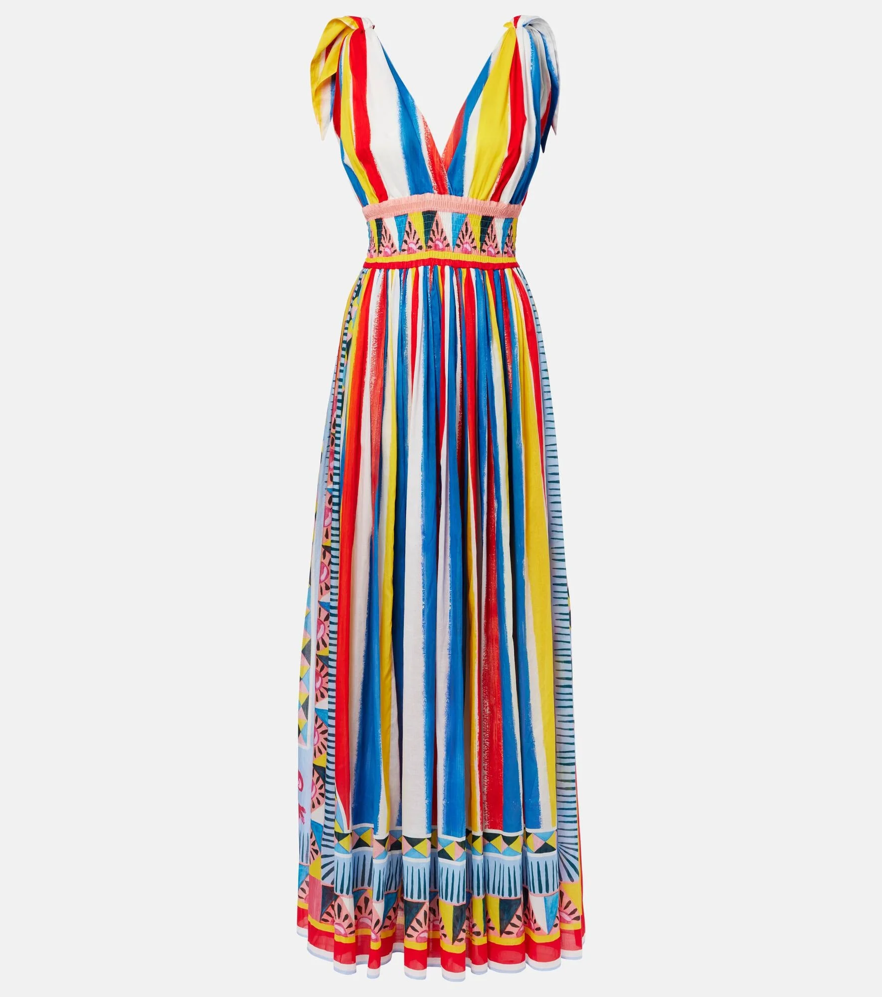 Striped cotton maxi dress - 1