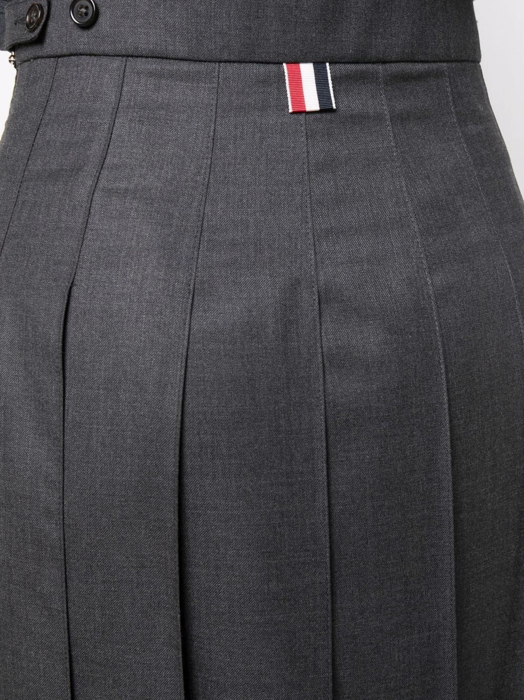 Below Knee Dropped Back Pleated Skirt - 5
