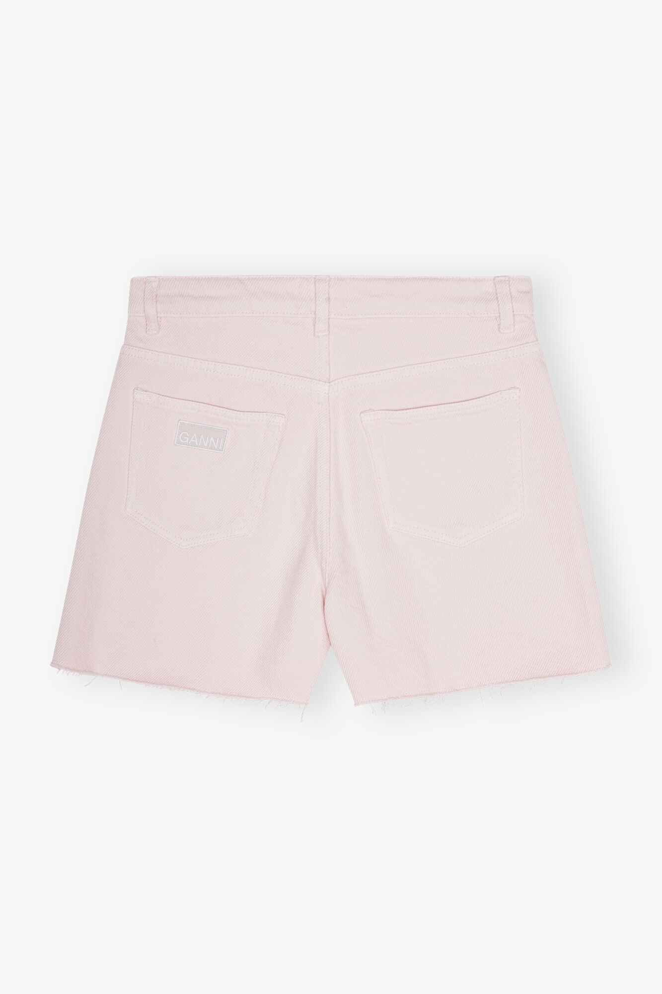 LIGHT PINK DENIM SHORTS - 5