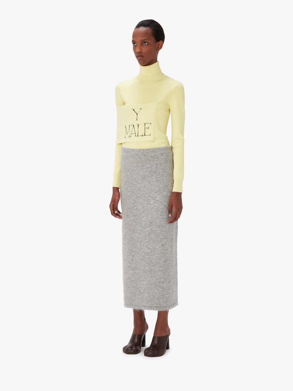 SIDE SLIT TUBE SKIRT - 4