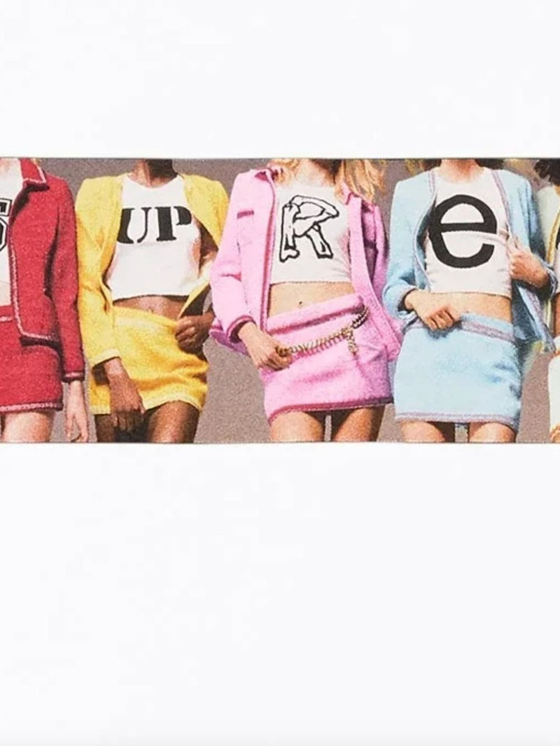 Supreme girls-print T-shirt outlook