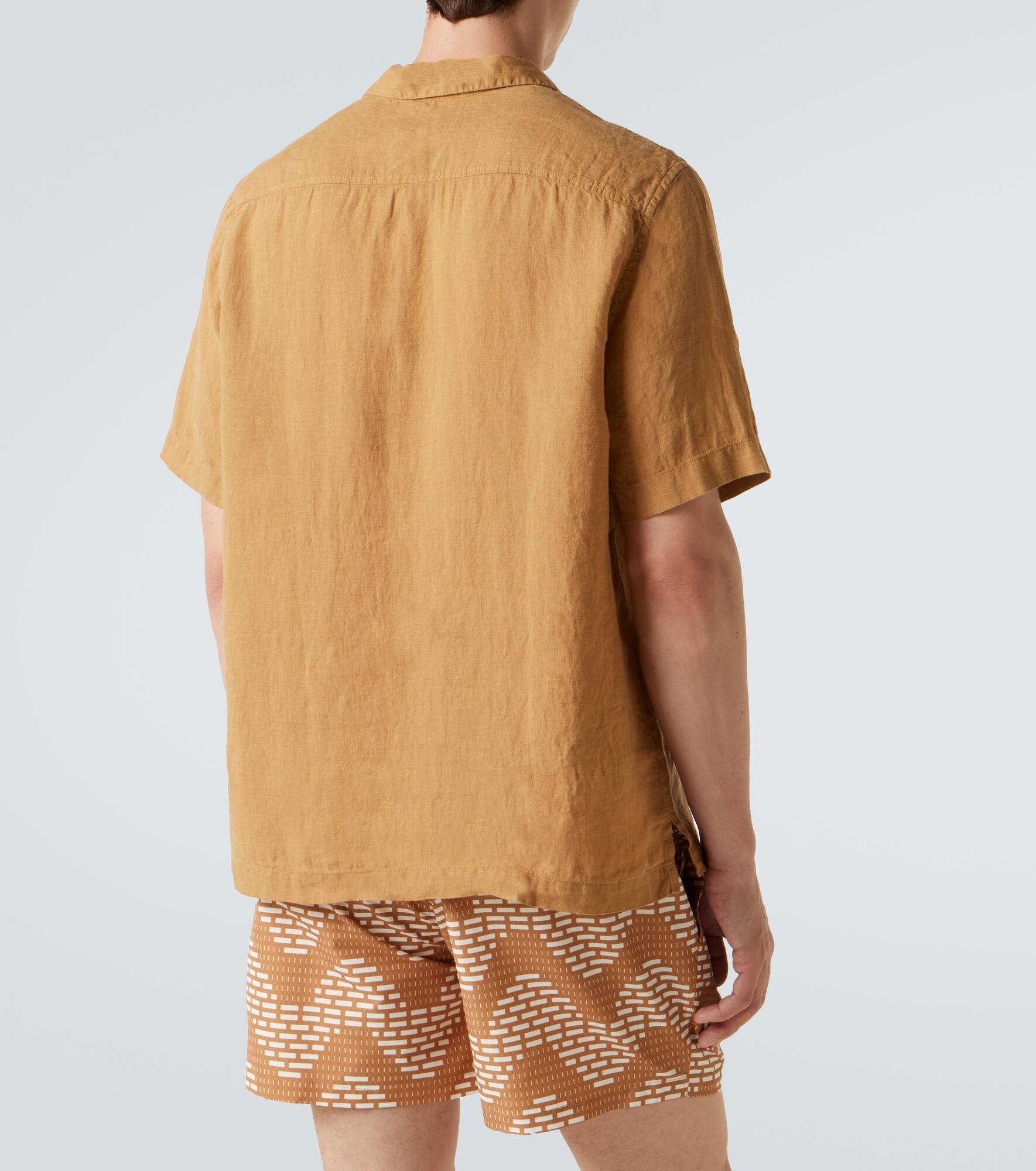 Angelo linen bowling shirt - 4