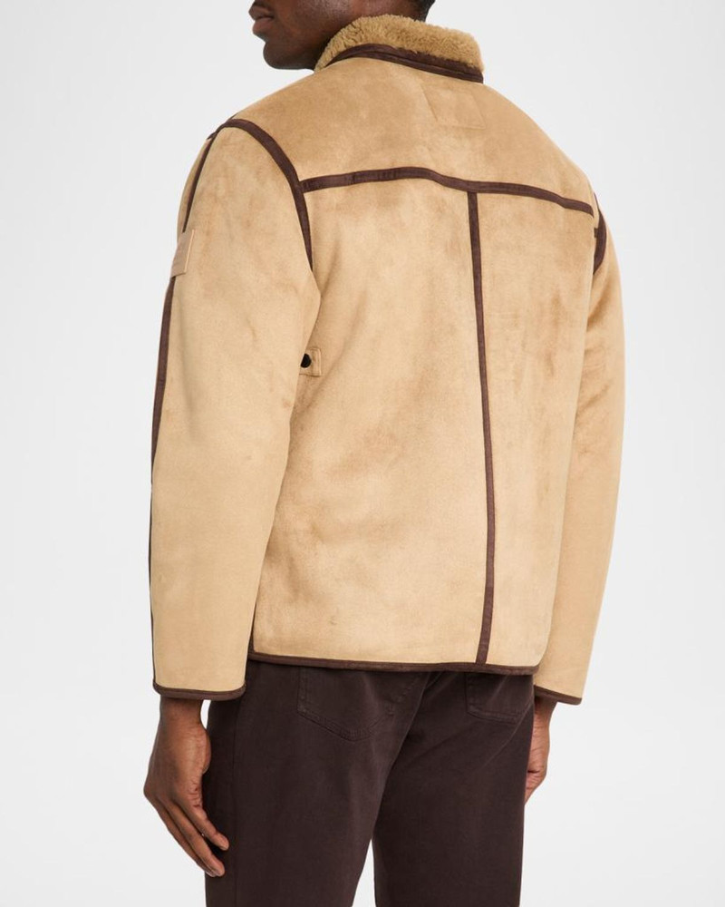 Men's Faux Shearling Full-Zip Jacket with Sleeve Label 3
