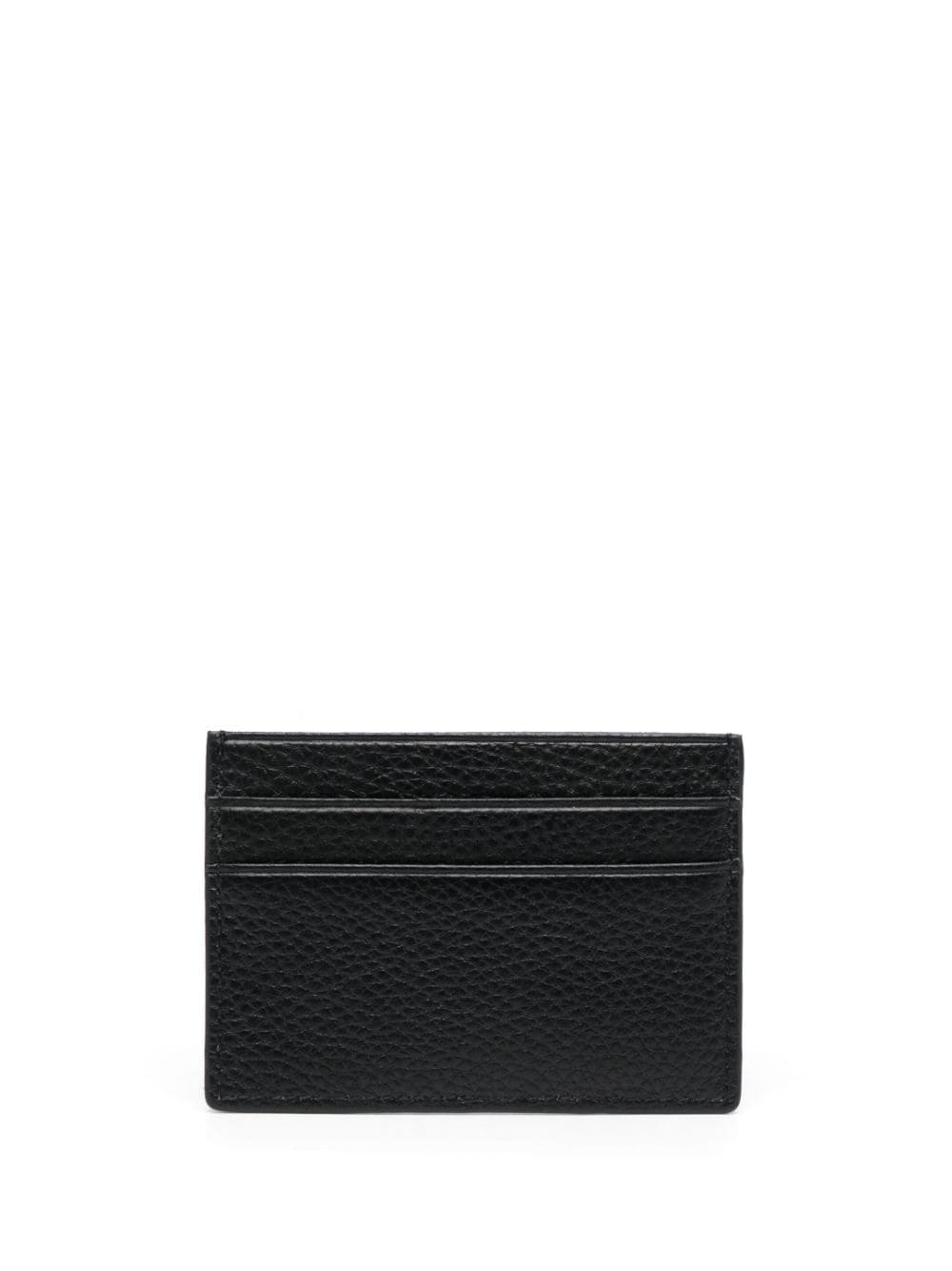 logo-plaque leather cardholder - 2