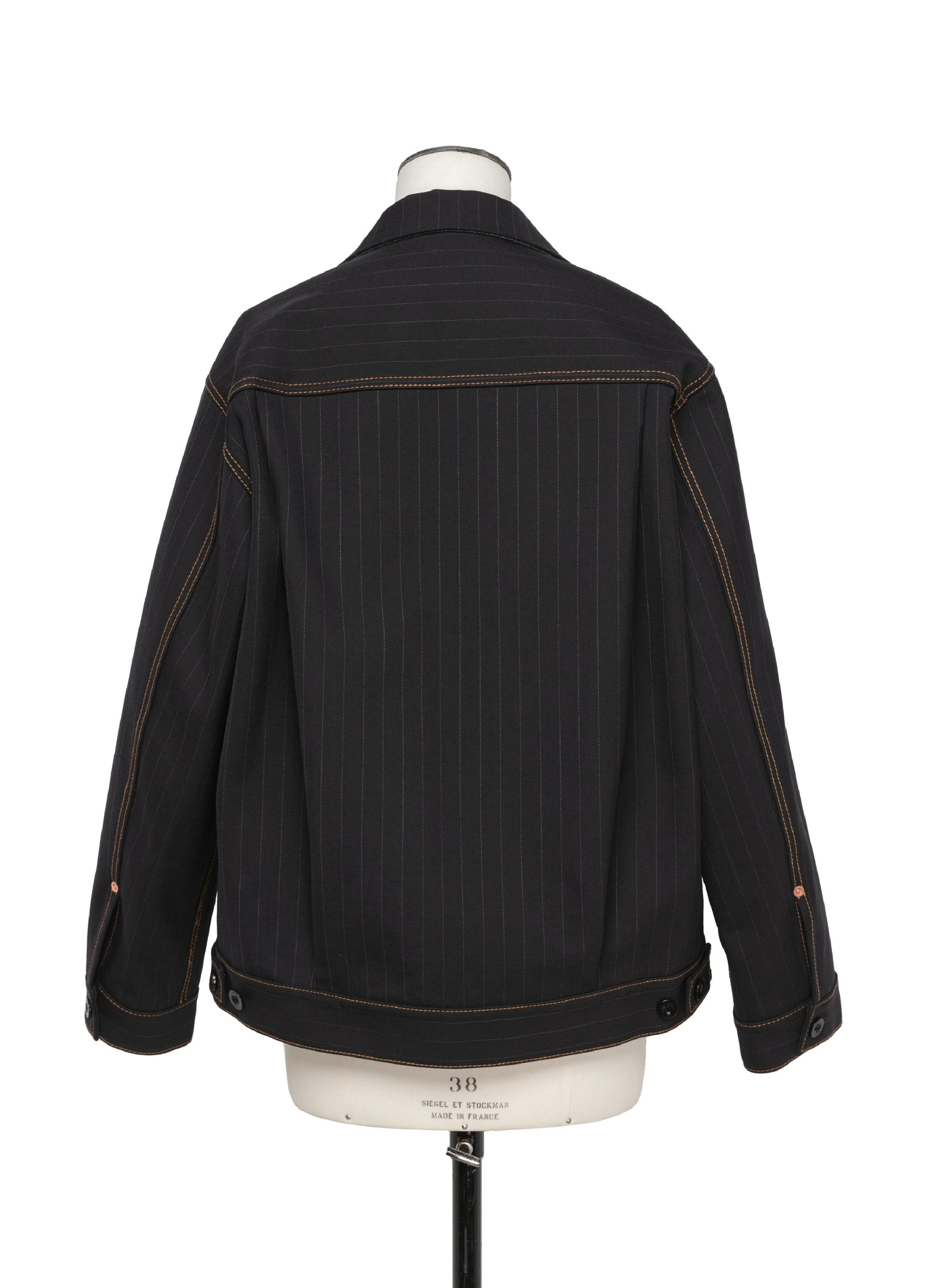 Chalk Stripe Bonding Jacket - 3