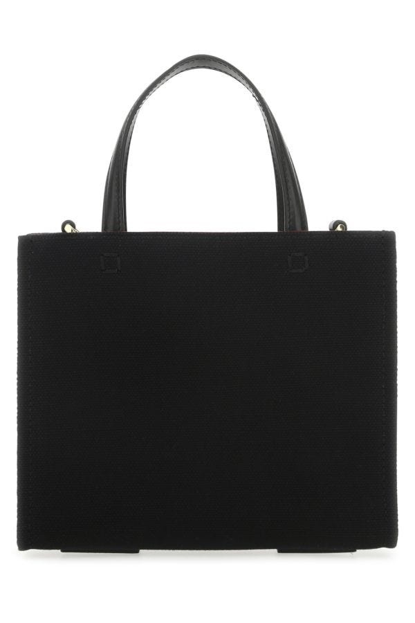 Black canvas G handbag - 4