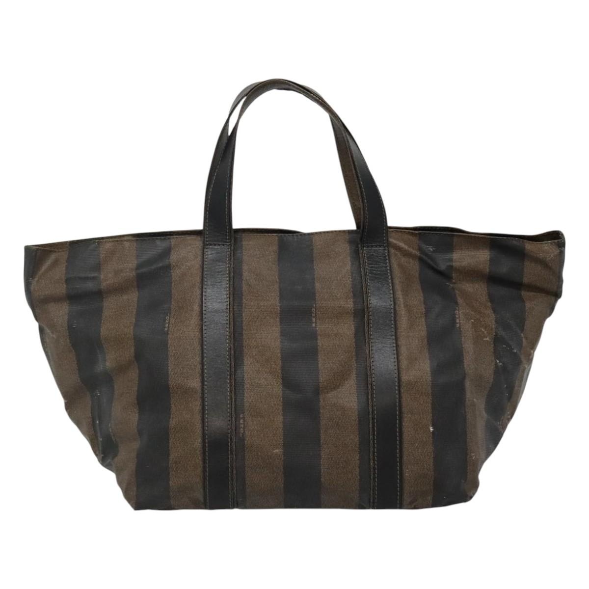 FENDI Pecan Canvas Hand Bag Coated Canvas Brown - 3