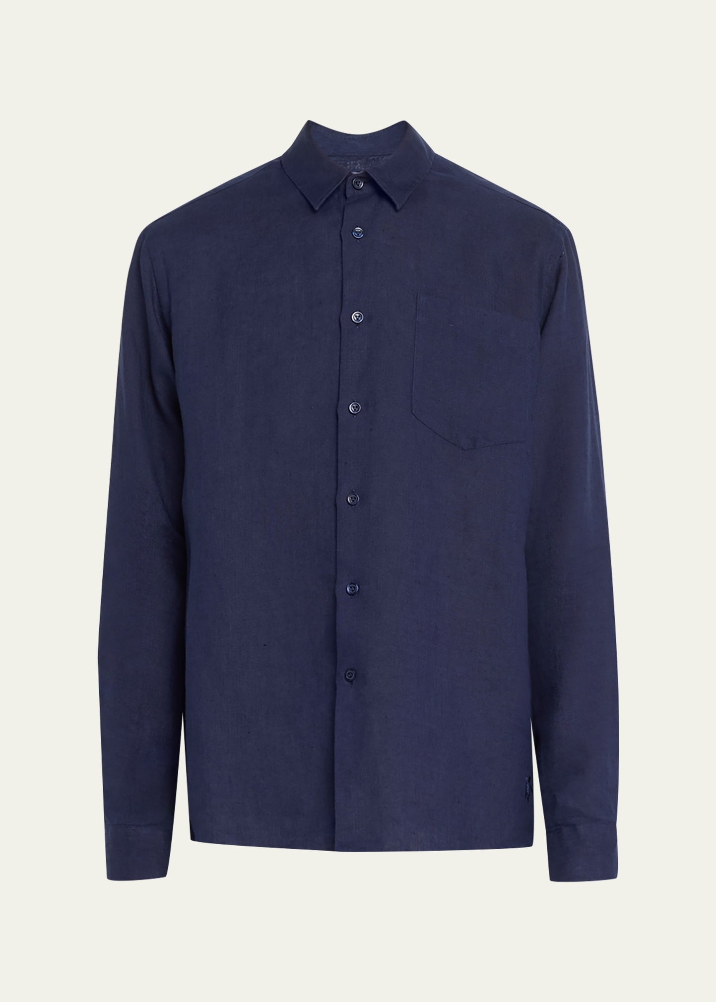 Caroubis Linen Pocket Sport Shirt - 1