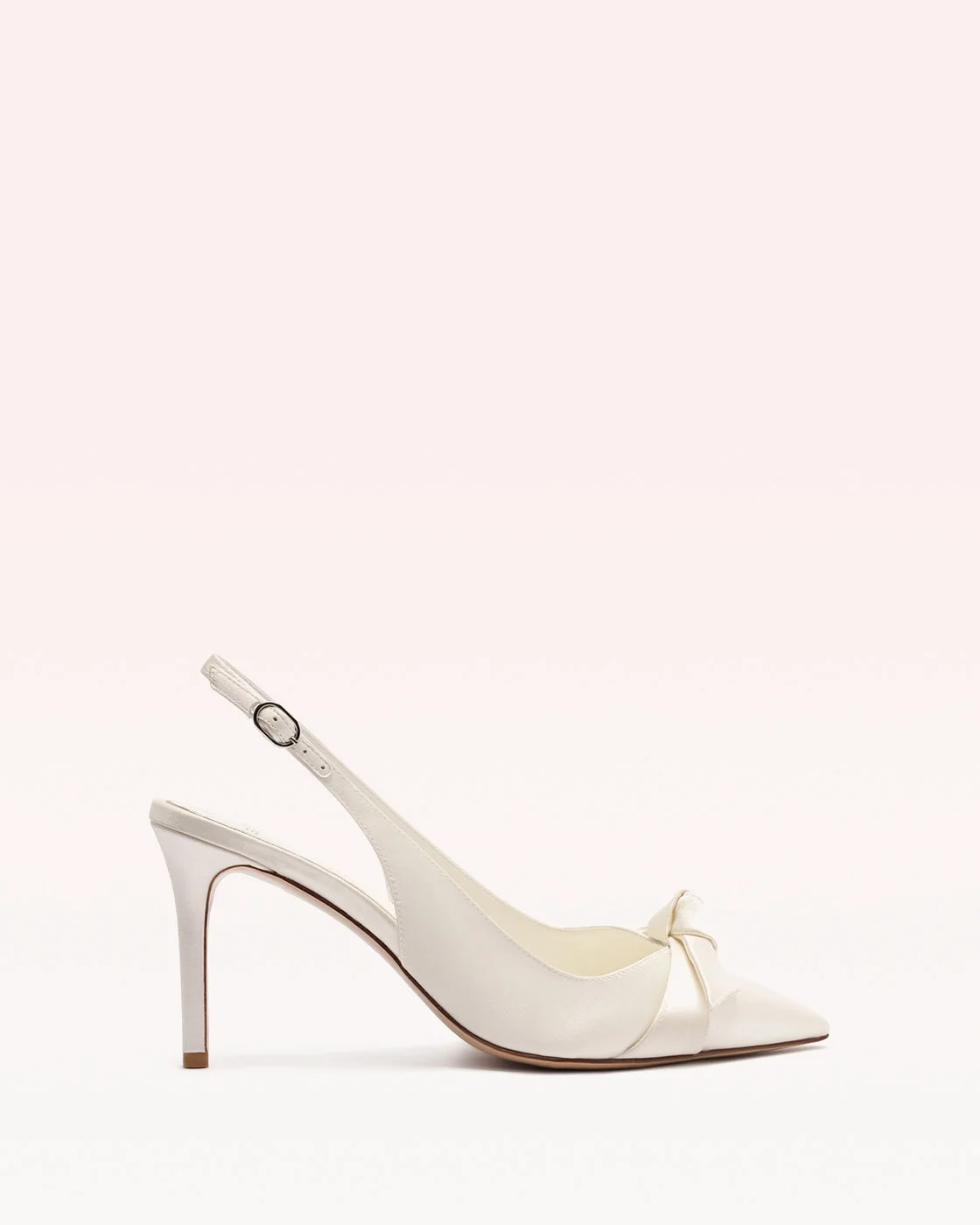 CLARITA CLASSIC SLINGBACK 85 SETA BIANCO - 1