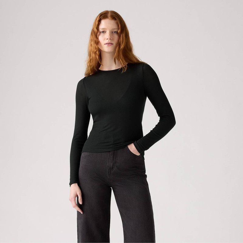 SHEER LONG-SLEEVE LAYERING TOP 2