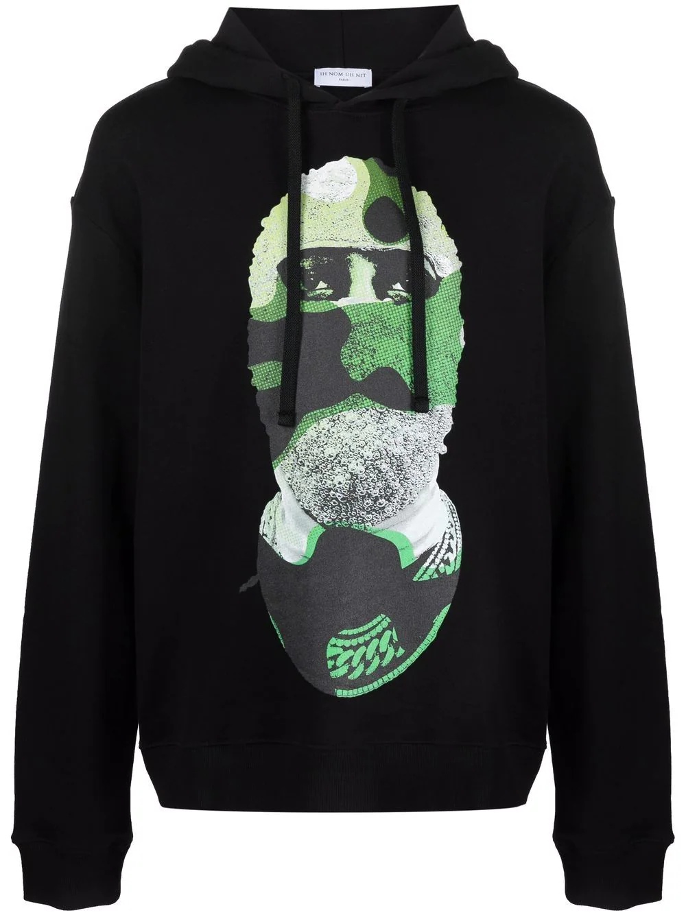 graphic-print cotton hoodie - 1