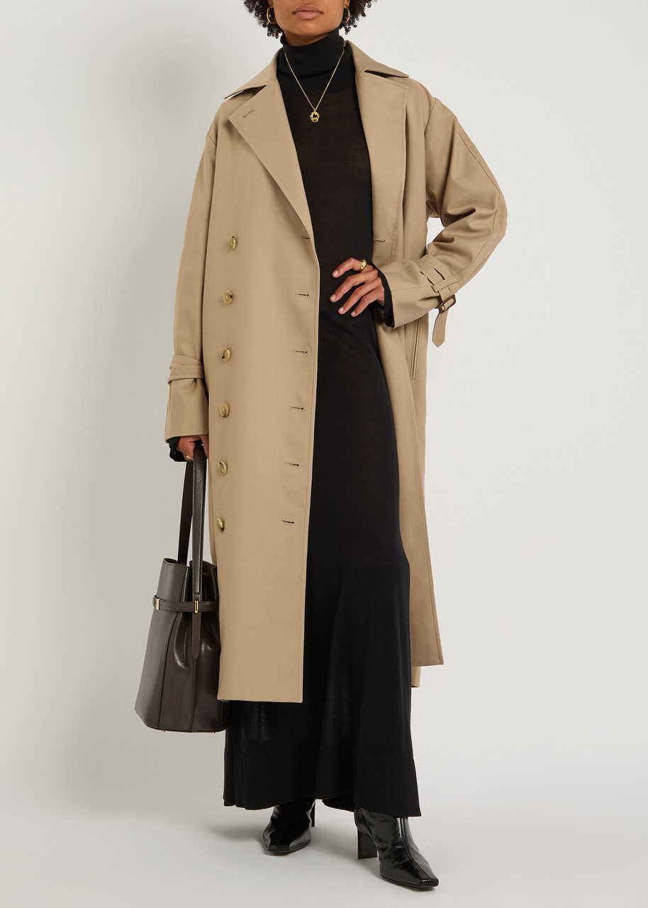 Toteme Double-breasted Cotton Gabardine-blend Coat - 4