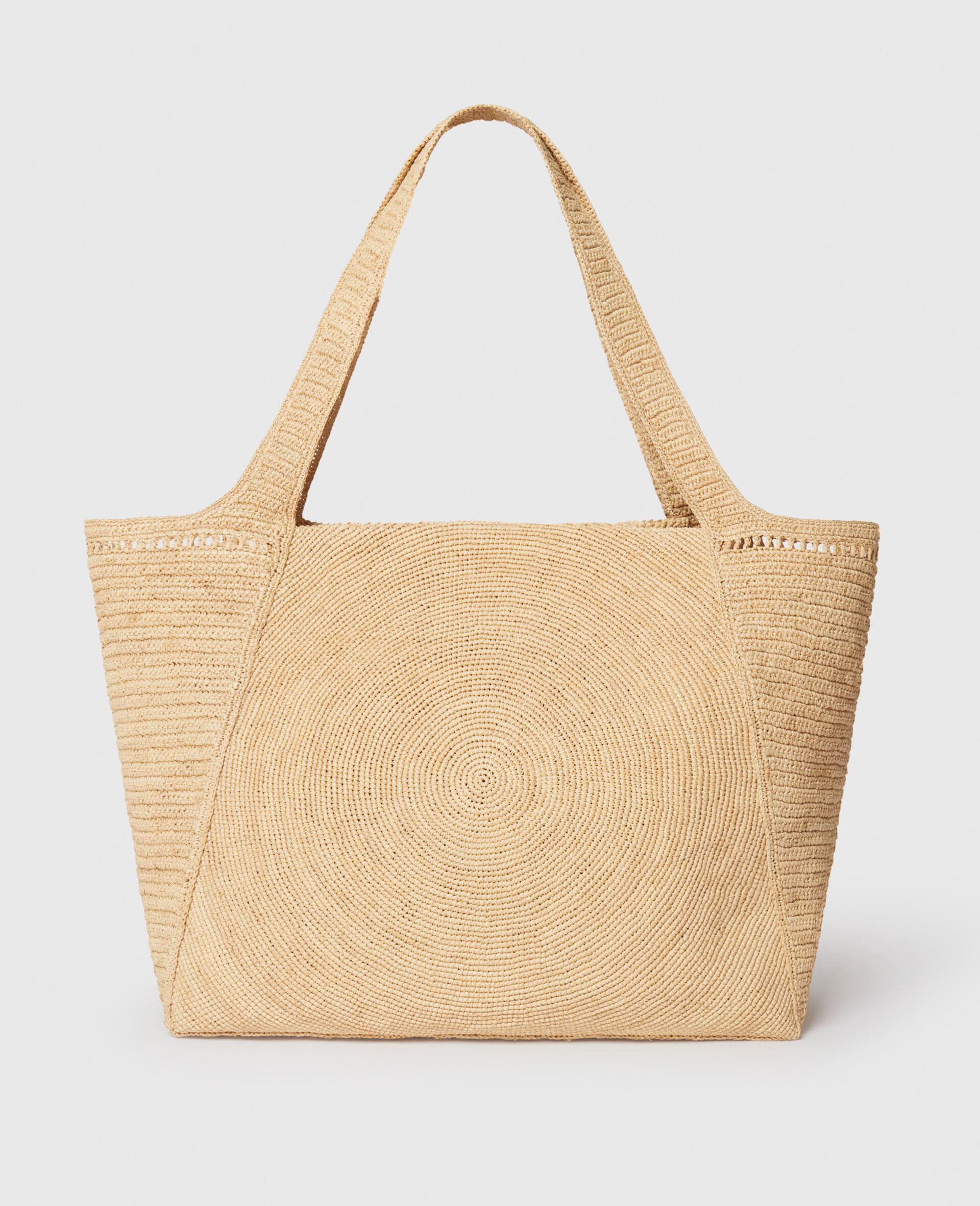 Logo Raffia Large Tote Bag - 4